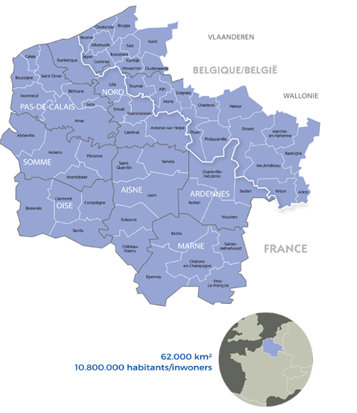Programme inter-régions France-Wallonie-Vlaanderen : 5 régions Française et Belges